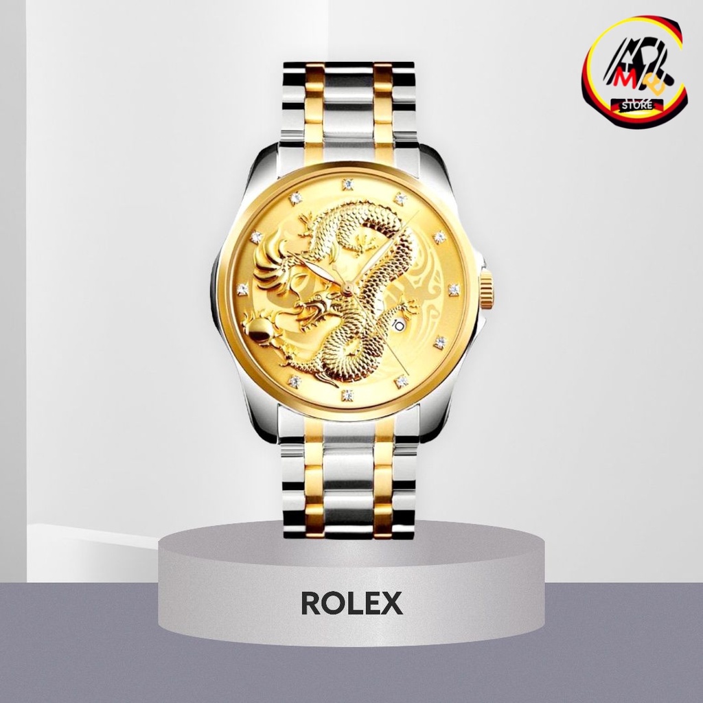 JAM TANGAN PRIA FASHIONBLE TERBARU/JAM TANGAN PRIA KEREN ELEGANT/JAM TANGAN RX DRAGON/FULL STAINLESS