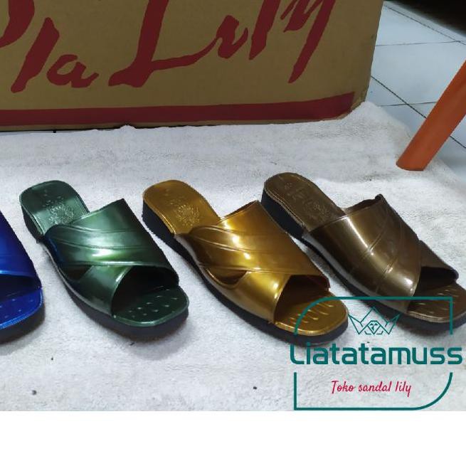 ❁ sandal Lily 1500 - BELI 3 HARGA BEDA - ORIGINAL - sandal jadul - grosir -( sandal wanita dan pria