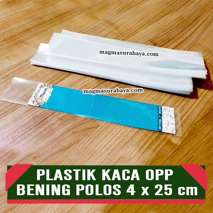 Plastik Kaca OPP Bening Polos, Plastik Souvenir, Bros Dagu-plastik