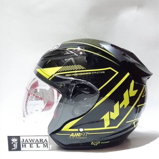 HELM NHK R6 AIRFIT R BLACK YELLOW