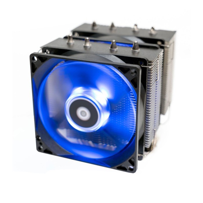 ID-COOLING SE-904-XT TWIN Blue LED 92MM AIR CPU Cooler HSF Intel / AMD