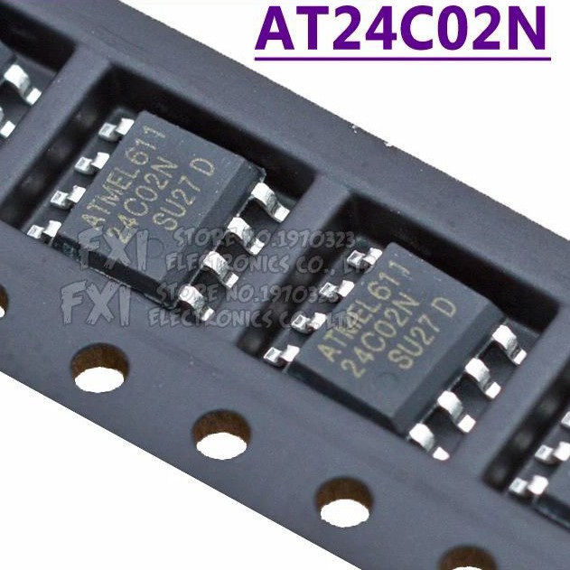 AT 24C02 24C02N AT24C02 24C02 24C02B Penyimpanan Chip IC SMD SOP-8