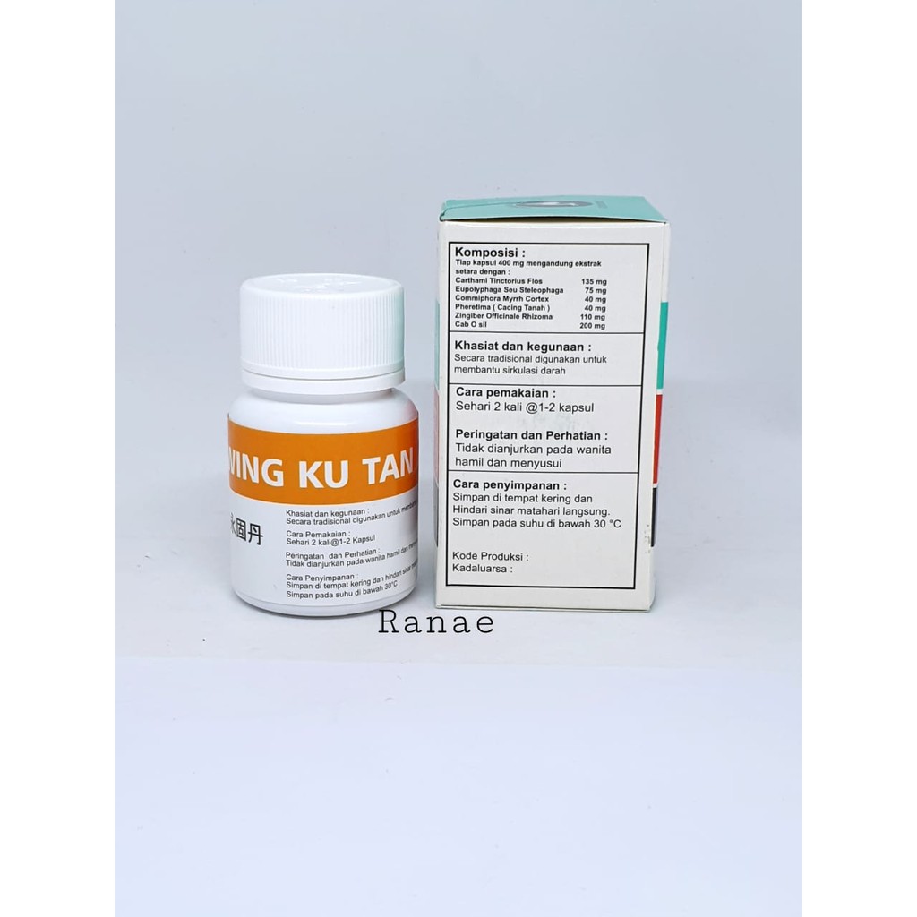 WING KU TAN NEW PACKING - the musk fructure bone joining pill / bonkap