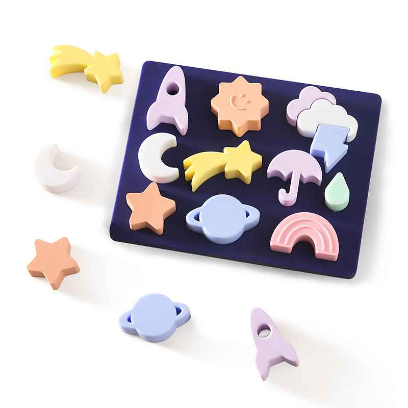 SILICONE WEATHER PUZZLE | Mainan puzzle karet bayi anak edukasi