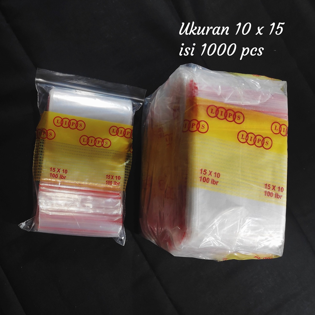 Plastik Klip uk 10x15 (isi 1000 lbr), plastik obat, plastik Zipper