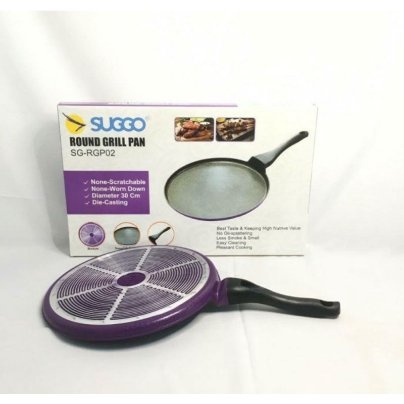 PIZZA PAN ROUND GRILL 30 CM WAJAN TEFLON ANTI LENGKET CREPES DATAR ANTI LENGKET MARTABAK