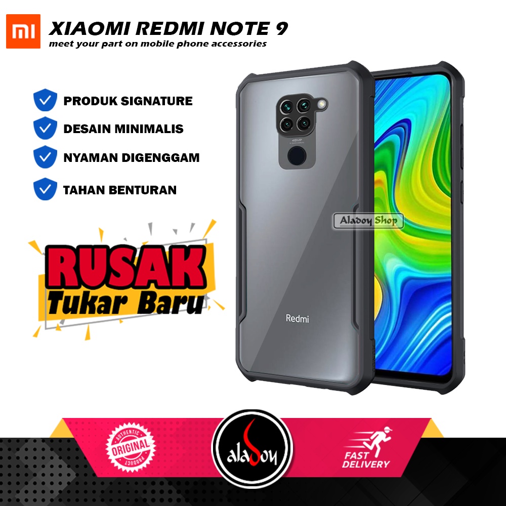 Case XIAOMI REDMI NOTE 9 Armor Fusion Shockproof Transparent Premium Casing