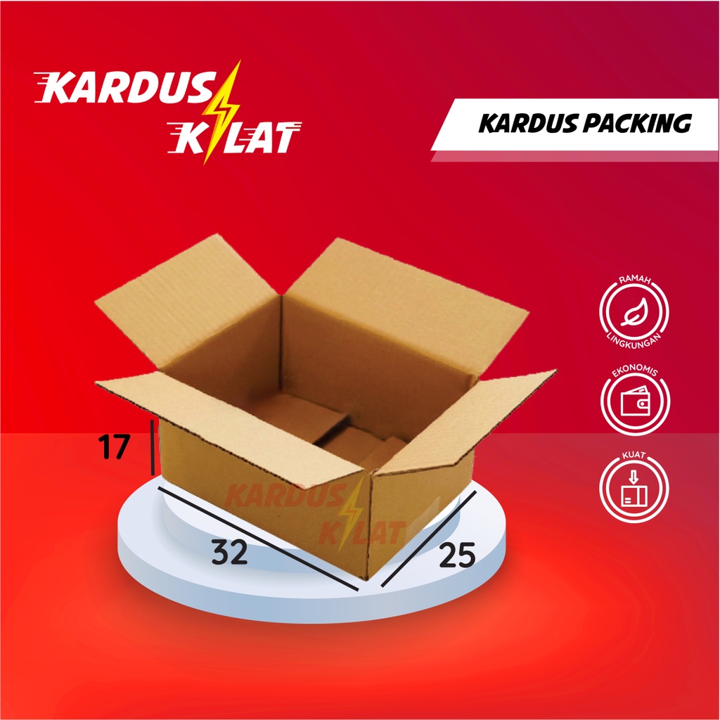 

Kardus Packing 32x25x17 - Karton Box Dus Kotak Kemasan Besar Polos Murah Baru