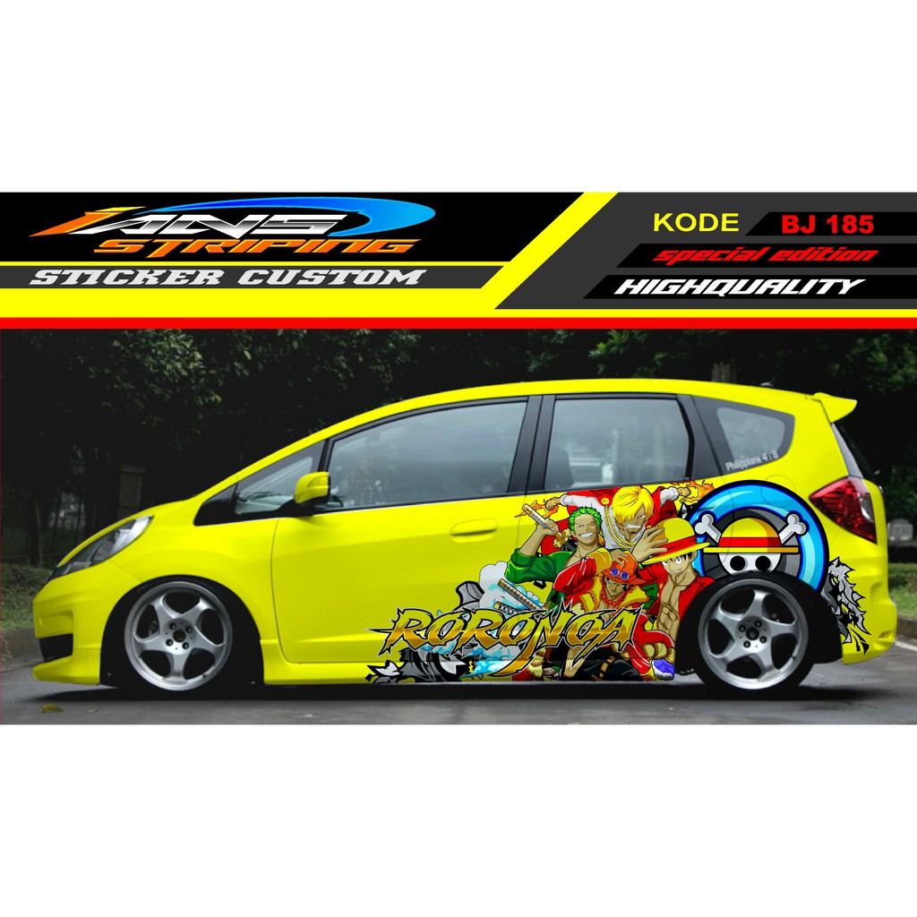 STICKER VARIASI SAMPING HONDA JAZZ