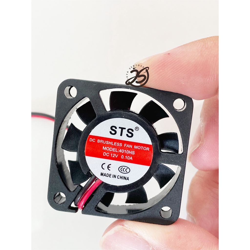 FAN DC 12V 4cm KIPAS DC 4x4cm BRUSHLESS FAN TEBAL COOLING EXHAUST 4cm KIPAS PENDINGIN 40mm 4 x 4cm 0.10A