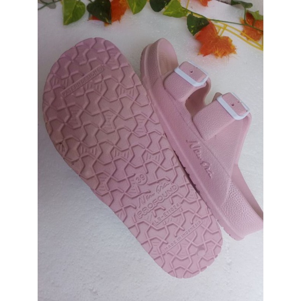 Sandal Selop Wanita Gesper Ban Dua Sendal Wanita Strap Dua Empuk Anti Slip Ringan New Era 11024