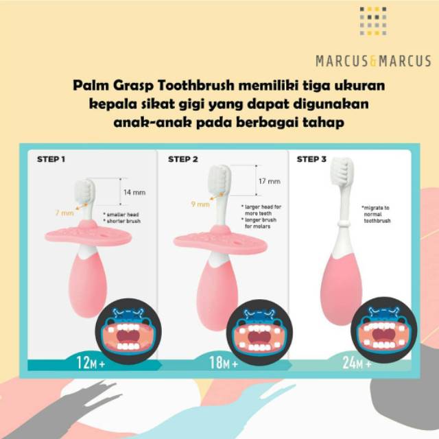 Marcus &amp; Marcus Palm Grasp Toothbrush Set