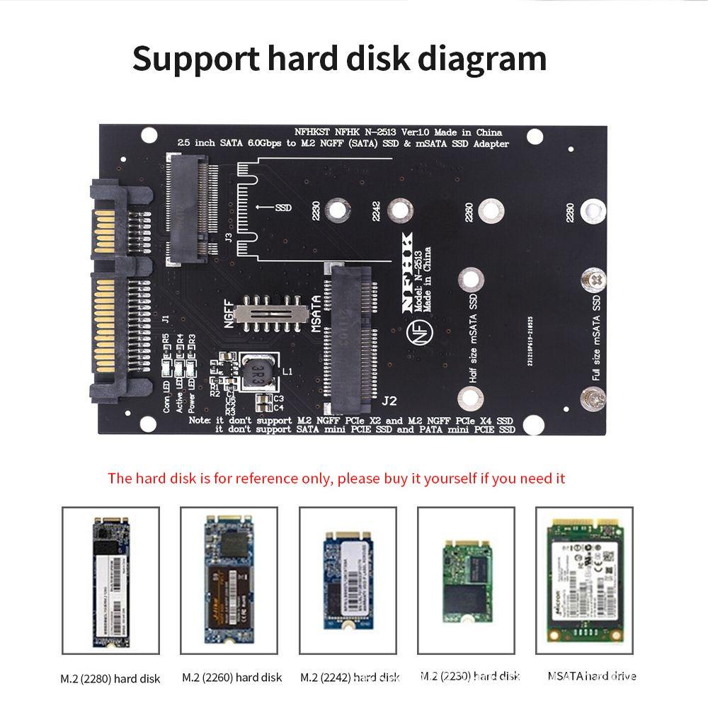 Plat Adaptor Atas 6.0Gbps Adapter Board 2.5 inch Converter Card