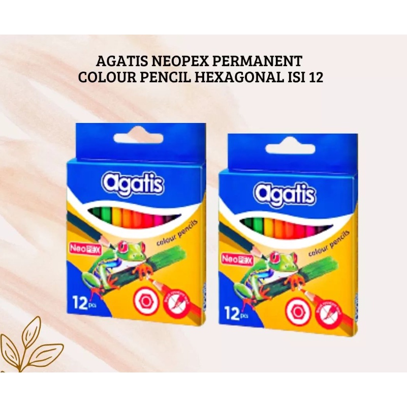 

AGATIS NEOPEX PERMANENT COLOR PENCIL HEXAGONAL C12 HALF/PENSIL WARNA