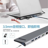 Usb Type C to multimedia kabel 4K LAN SD TF PD VGA Mini dp USB HUB STAND 11in1