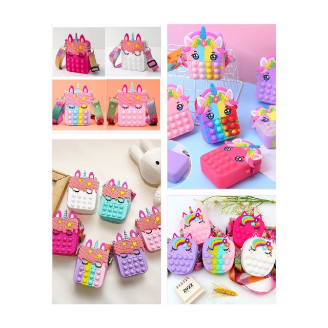 Tas selempang anak , tas unicorn , tas bahu , waistbag , tas anak , tas anak perempuan , tas anak ce