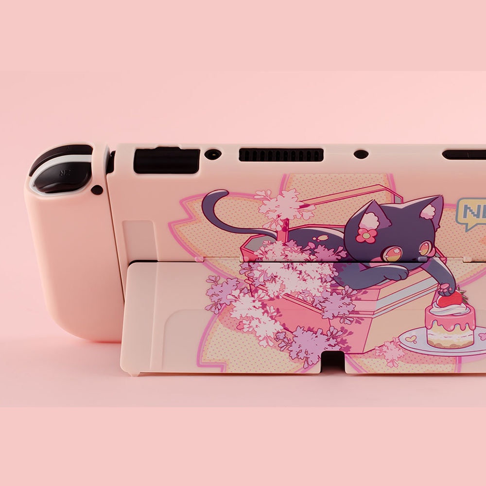 Tas Pelindung Penyimpanan Nintendo Switch V1 V2 / OLED Tema NEKO Cat