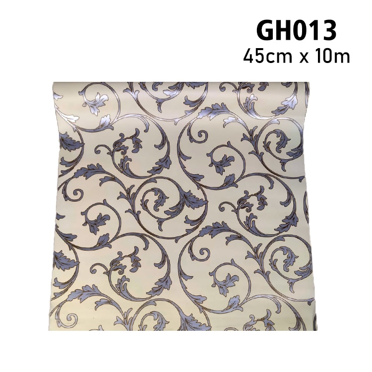 Wallpaper Dinding 3D Batik Stiker Dinding Aesthetic 45Cm X 10M Wallpaper Stiker Ruang Tamu Motif Batik-GH013