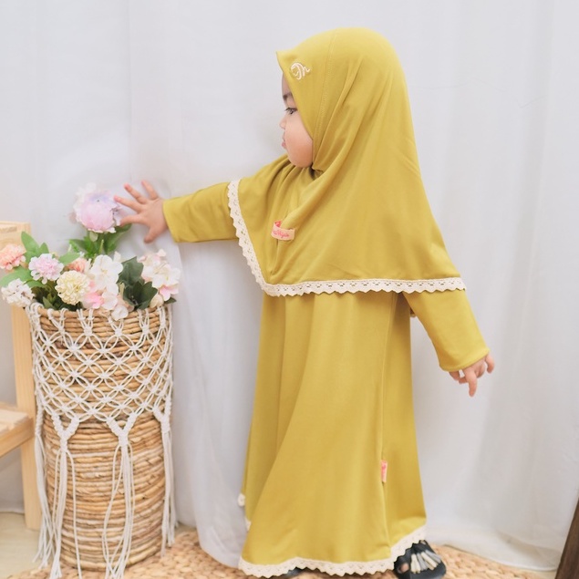 HONEYBLOSSOM gamis bayi perempuan polos alesha / gamis bayi perempuan 1 tahun
