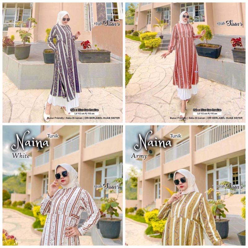 NAINA TUNIK ORI BY SISTER HIJAB (100% ORIGINAL BY SISTER HIJAB)