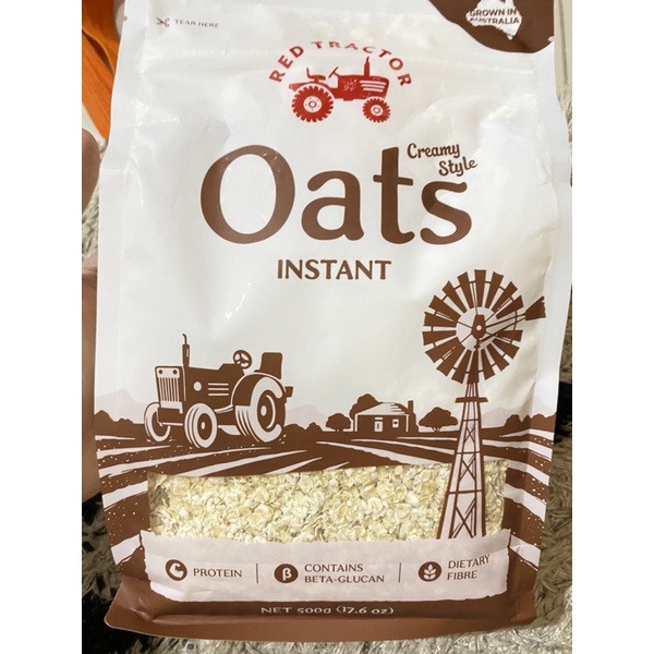 

red tractor oats instant australia 500gr /oats dietary fibre australia /Oats instant australia