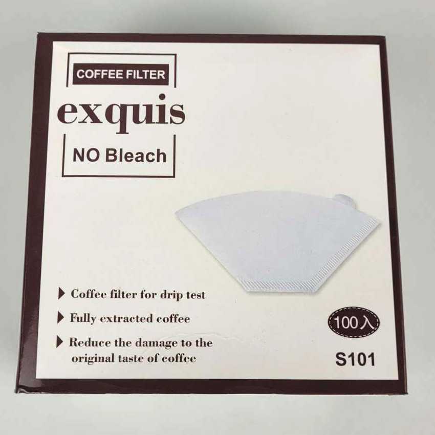 TD-AI Exquis Kertas Filter Saringan Kopi V60 Drip 1-2 Serve 100PCS S101