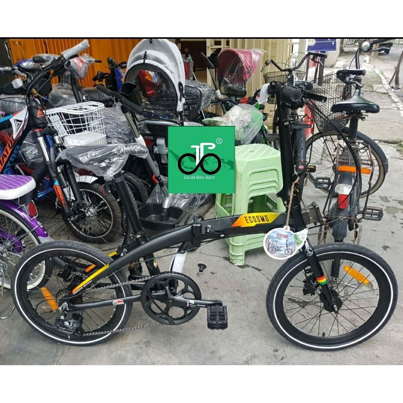 Sepeda lipat 20" Element Ecosmo Reggae edition