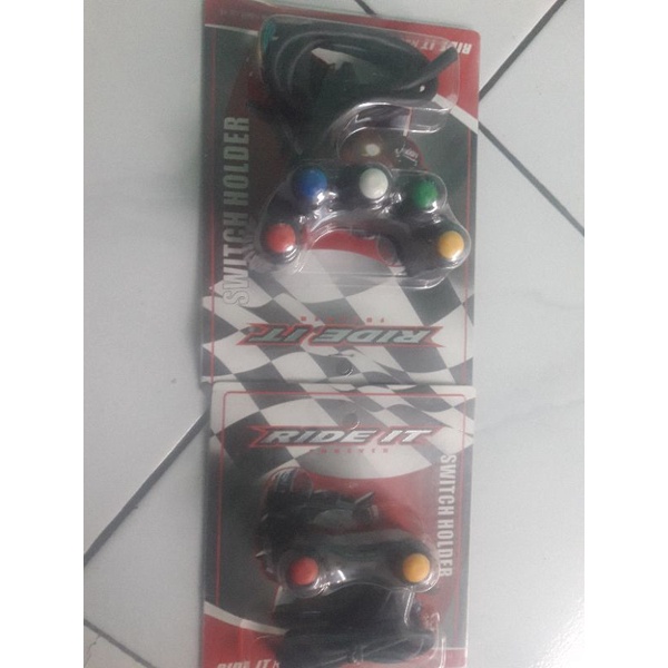 Switch Holder Set  Kiri 5Tombol Kanan 2tombol Ride It/Holder Variasi Universal Warna