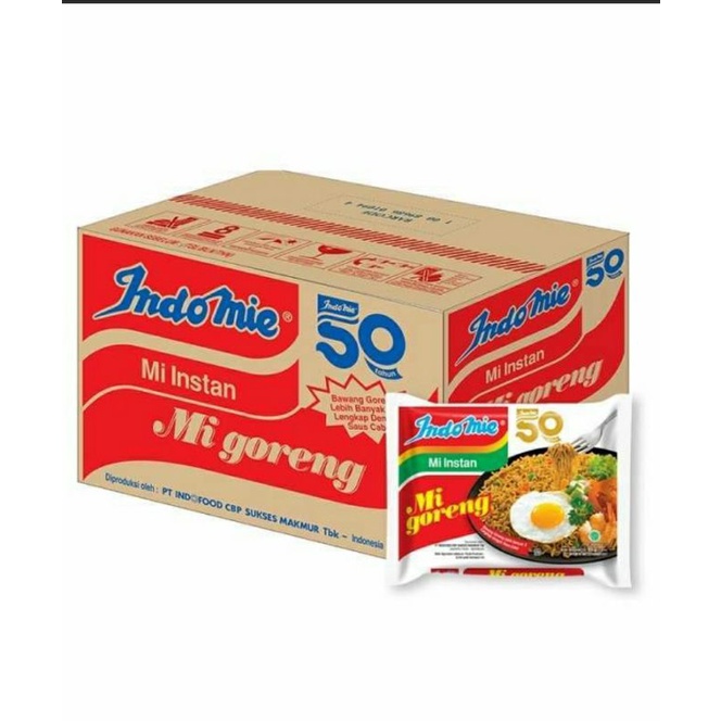 Jual INDOMIE GORENG 1 DUS ISI 40 Untuk Harga 1pcs Mie Instan Indomie