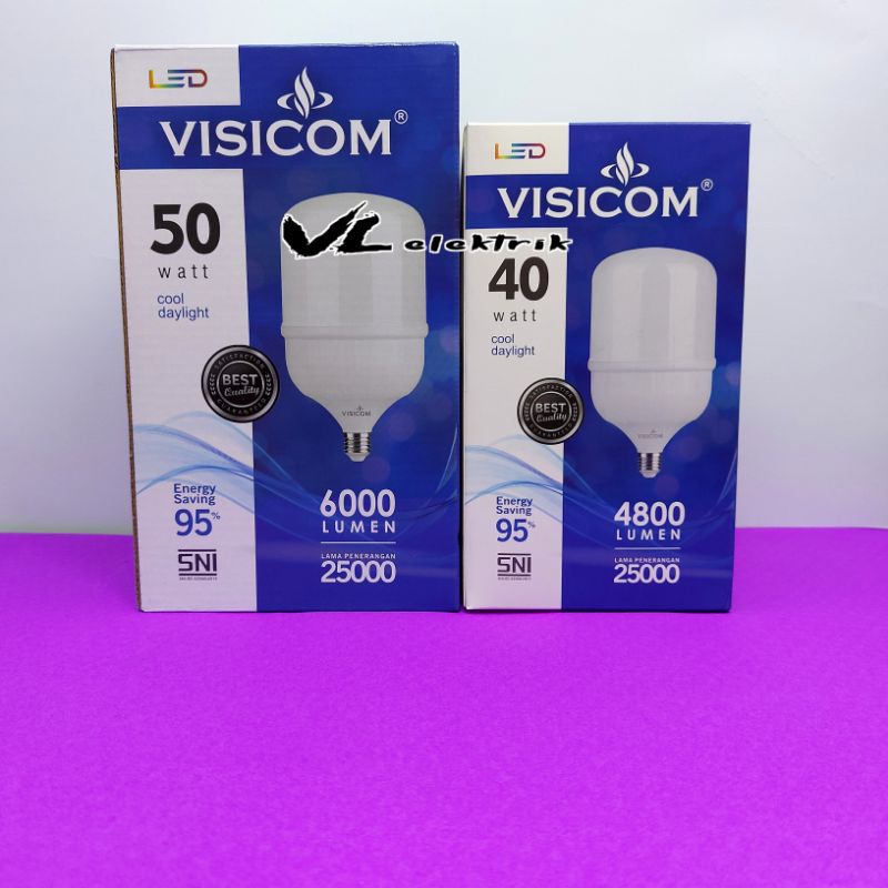LAMPU LED VISICOM 40 WATT 50 WATT GARANSI 1 TAHUN