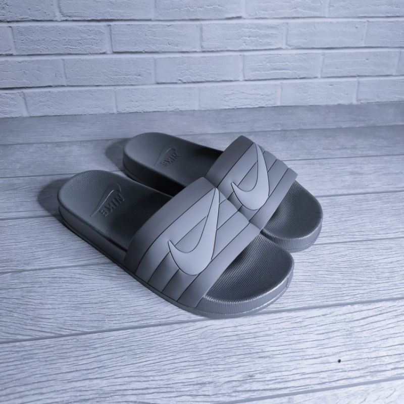 Sandal Pria Import Nike Slide A35 Abu 100% Grade Original