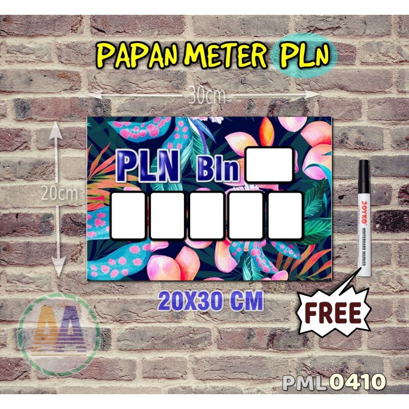 

Papan Meter Listrik PLN PAM motif Unik - Tropical 10 - Toko2A