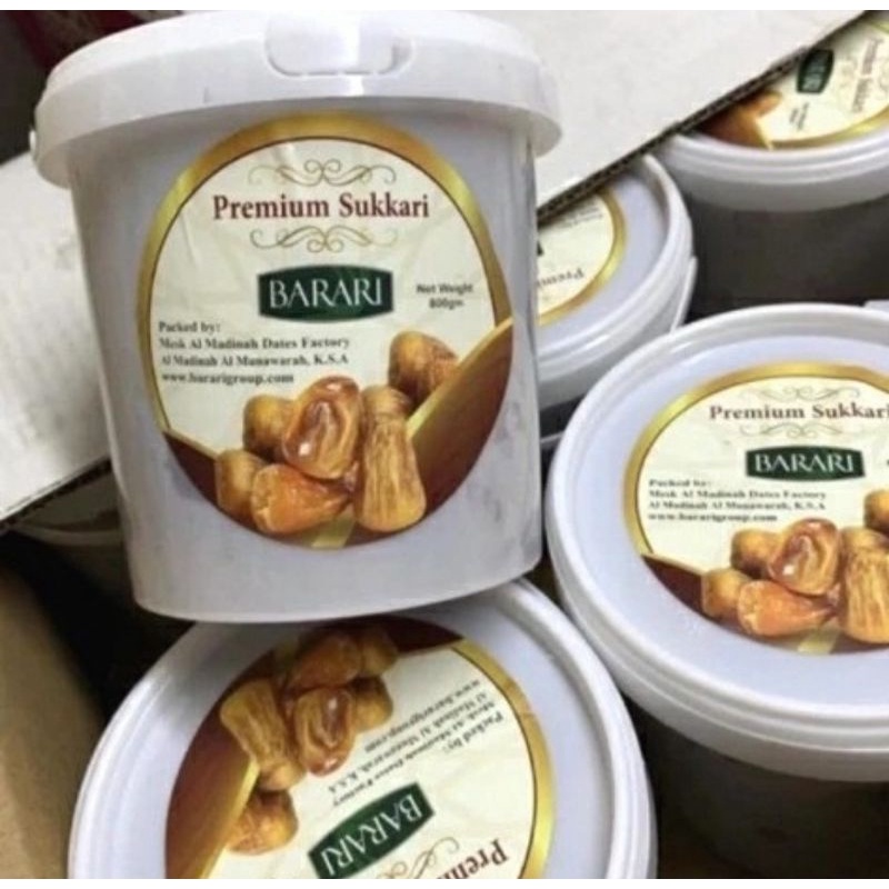Kurma Sukari Premium, Barari ember 800gr