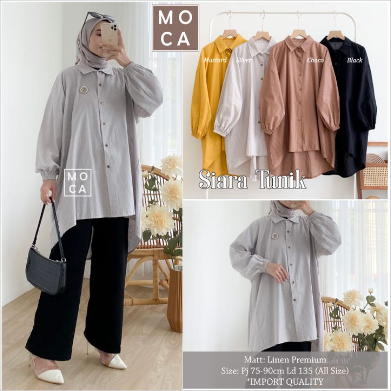 SIARA TUNIK / TUNIK LINEN PREMIUM ORIGINAL BY MOCA SOLO