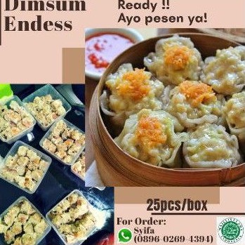 

TERMURAH DIMSUM !! DIMSUM JUMBO Cemilan SEHAT Dimsum Ayam25PCS Home Made HALAL100% Premium Quality