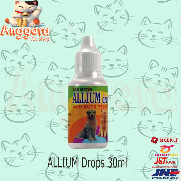 ALLIUM Drops 30ml - obat tetes kutu telinga untuk Anjing dan Kucing