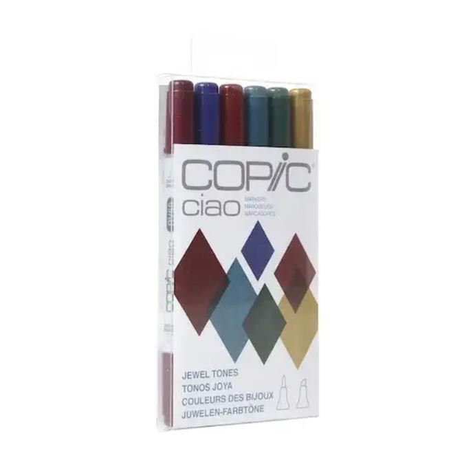

COPIC CIAO MARKER 6 COLOURS JEWEL TONES TERLARIS