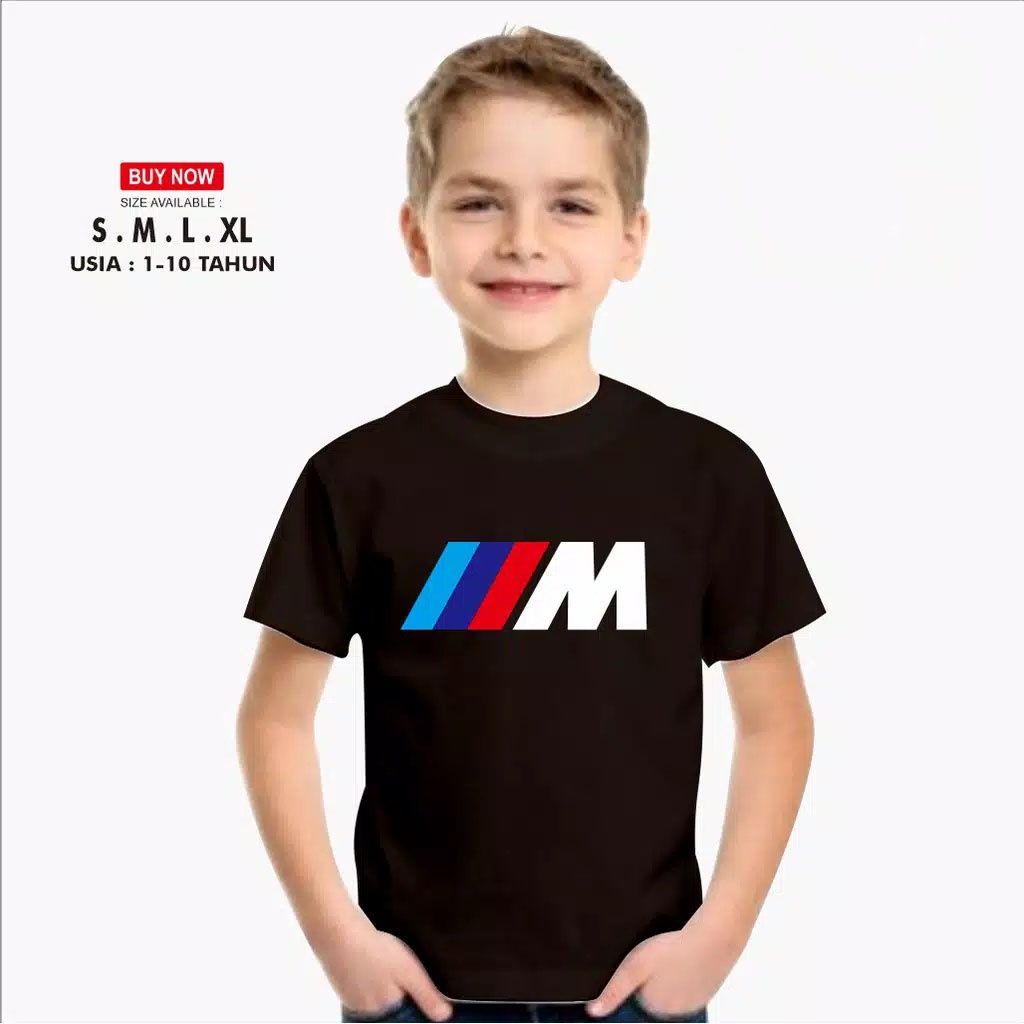kaos anak bmw premium / baju anak mobil bmw