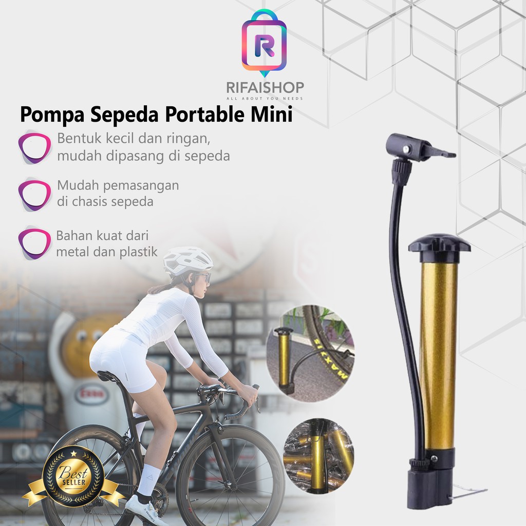 POMPA BAN SEPEDA Mini Portable / Pompa Sepeda Portable Multifungsi