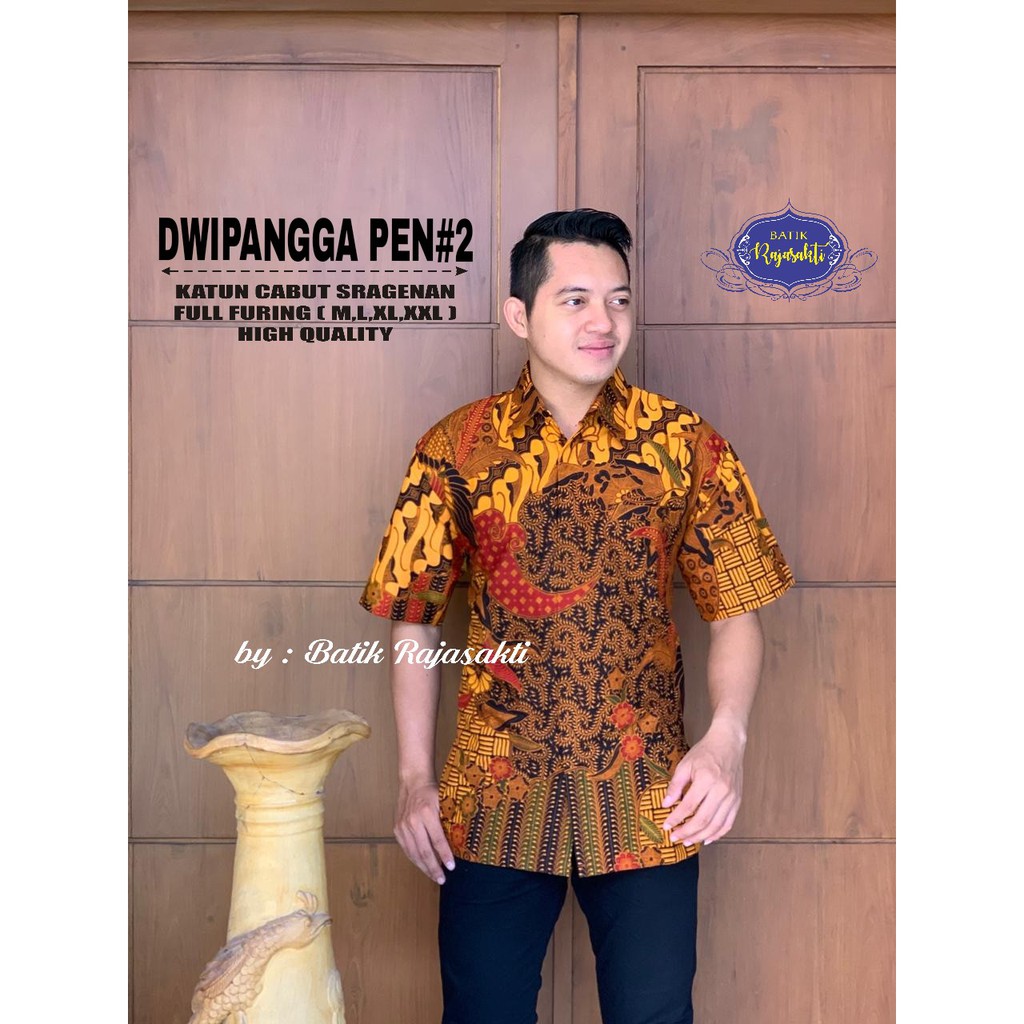 DWIPANGGA RAJASAKTI KEMEJA BATIK SOLO PRIA LENGAN PENDEK LAPIS FURING ATASAN BATIK PREMIUM MODERN KATUN HALUS BAHUWIRYA  BANAMITRA BANAMITRA PUTIH BANGSAWAN BAYU PUTRA BERLIAN BIRU BHARATAYUDA BIMASENA BIRENDRA BIRU INDAH BRAHMAKERTA BRAHMAKERTA MERAH BUD