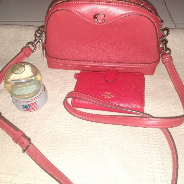 Tas Coach Ivy Crossbody Red Authentic Second