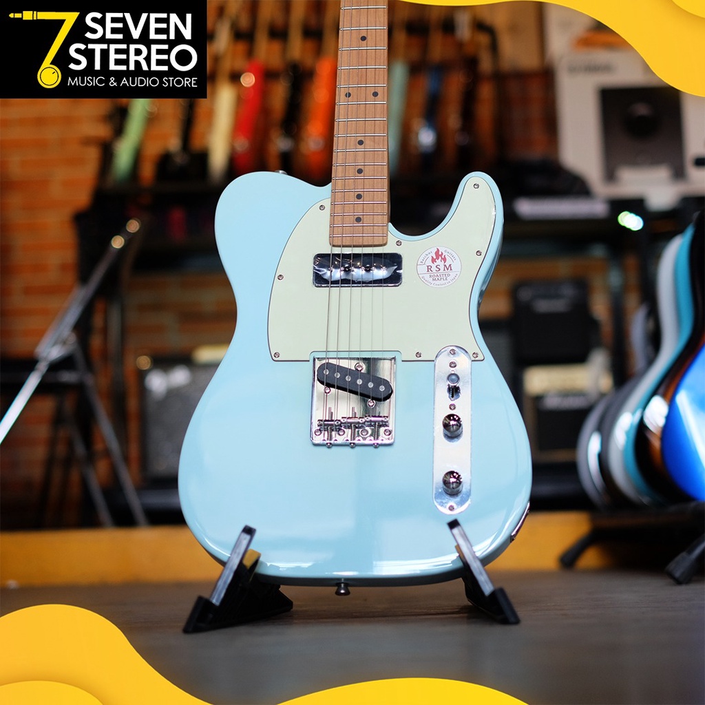 Bacchus BTE-2-RSM BTE2RSM Sonic Blue Roasted Maple Series Telecaster