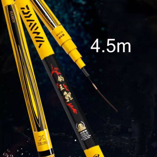 Joran tegek import carbon daiwa 450cm