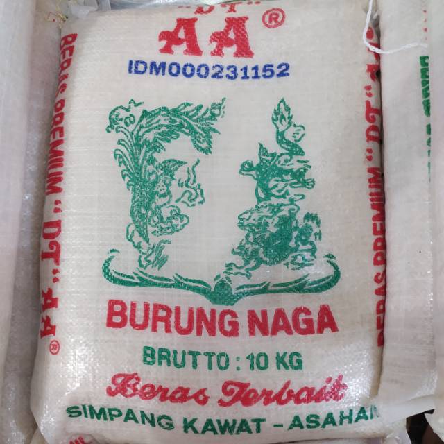 

Beras Cap AA Naga 10 KG