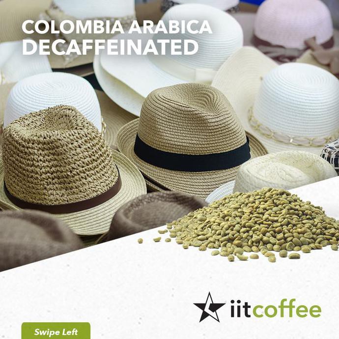 

Arabica Green Beans - Colombia Decaffeinated - 1Kg