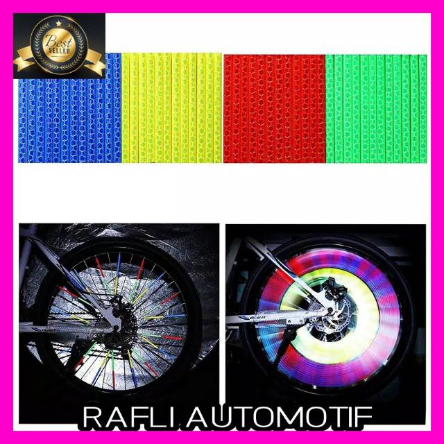 Aksesoris Hiasan Jari Jari Sepeda 12 pcs Cover Velg Sepeda