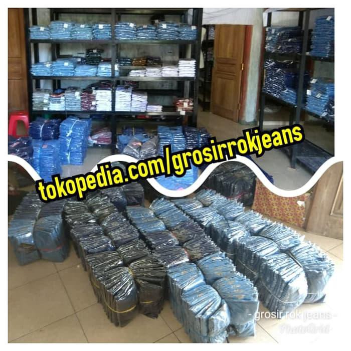 Terpopuler Kulot Jeans Panjang Ukuran Super Jumbo Big Size (Kulot Levis/Denim) - Biru
