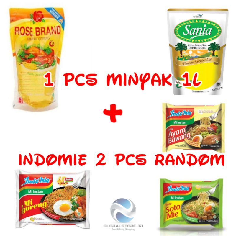 Paket Sembako Murah Minyak dan Mie instan