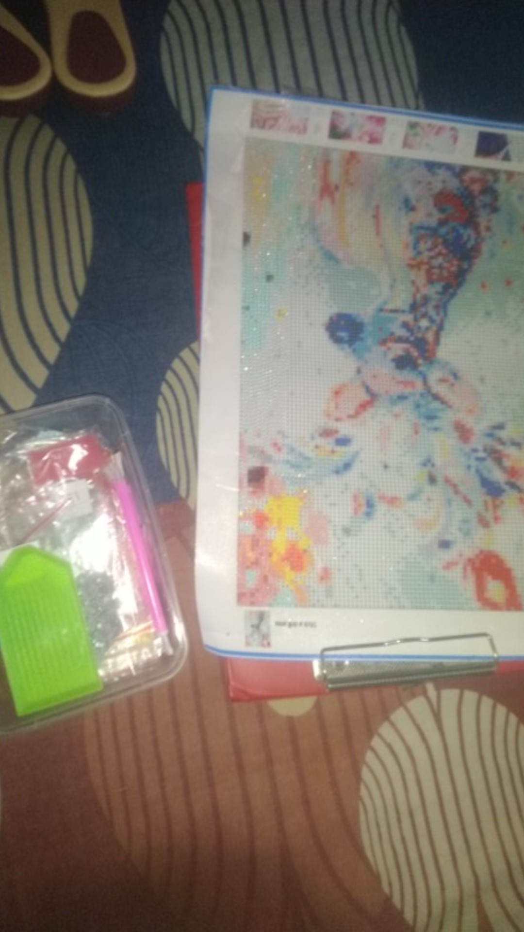 ♪5d Diy Full Drill Diamond Painting Colorful Deer Cross Stitch Embroidery