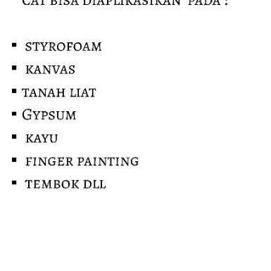 

Mari Beli Cat Air- Cat Gypsum Dll 20Ml-Ori Tanpa Oplosan Harga Bagus